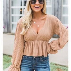 Pink lily: All Because of you Blouse